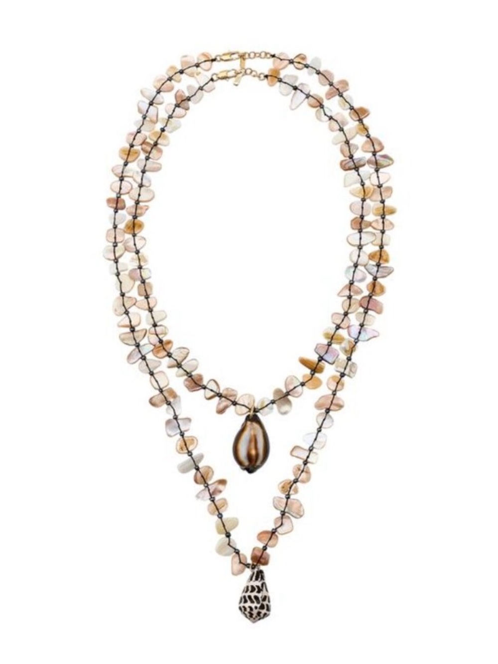NWT Zara Woman Accessories PACK OF 2 SHELL NECKLACES